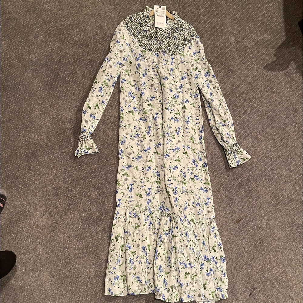 NWT Zara floral maxi dress